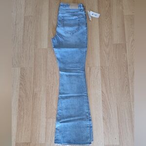 Seven7 Blue Felicity High Rise Slim Flare Enchanted Denim Jeans Womens Sz 8 NWT